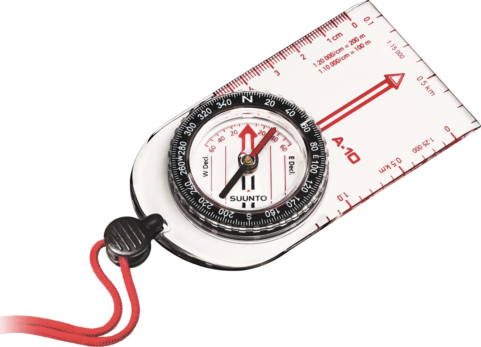 Suunto A-10 NH kompass – klassisk linjalkompass for tur i nordlige breddegrader