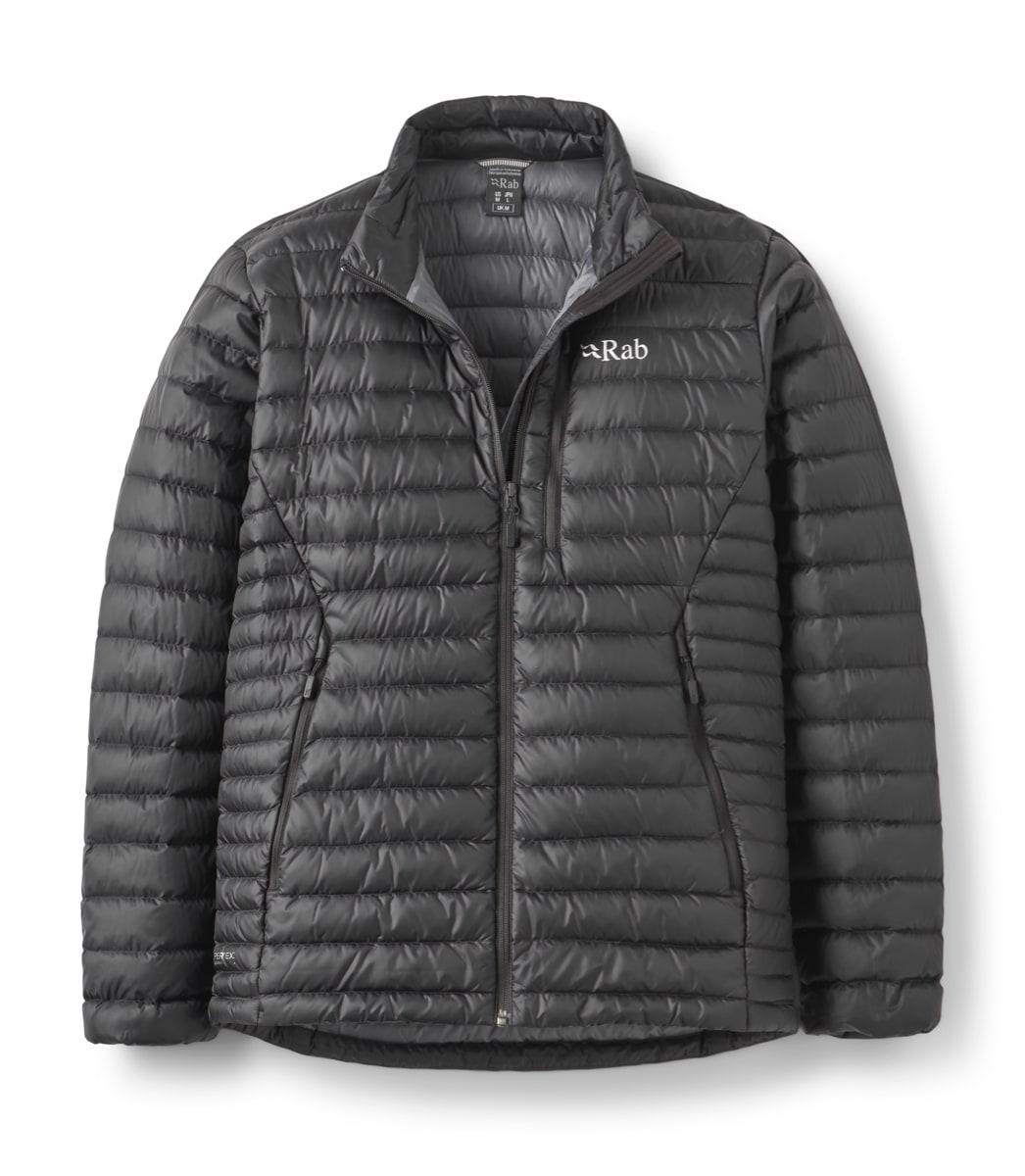 Rab Microlight Jacket herre i svart – lett dunjakke med Pertex Quantum ytterlag
