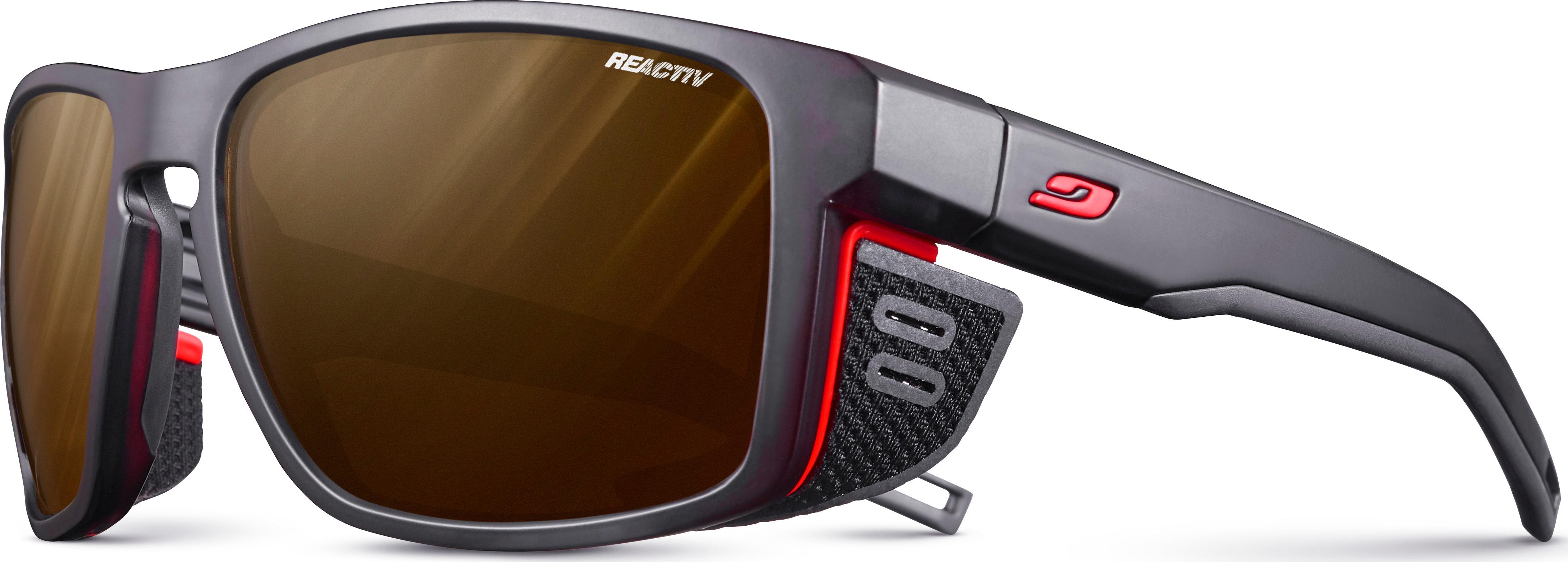 Julbo Shield Reactiv 2-4 Polarized fotokromatiske sportsbriller svart og oransje