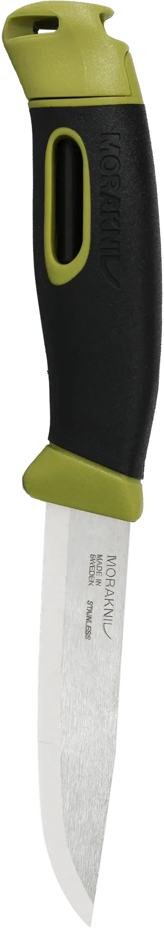 Morakniv Companion Spark Green – turkniv med integrert fyrstål i håndtaket