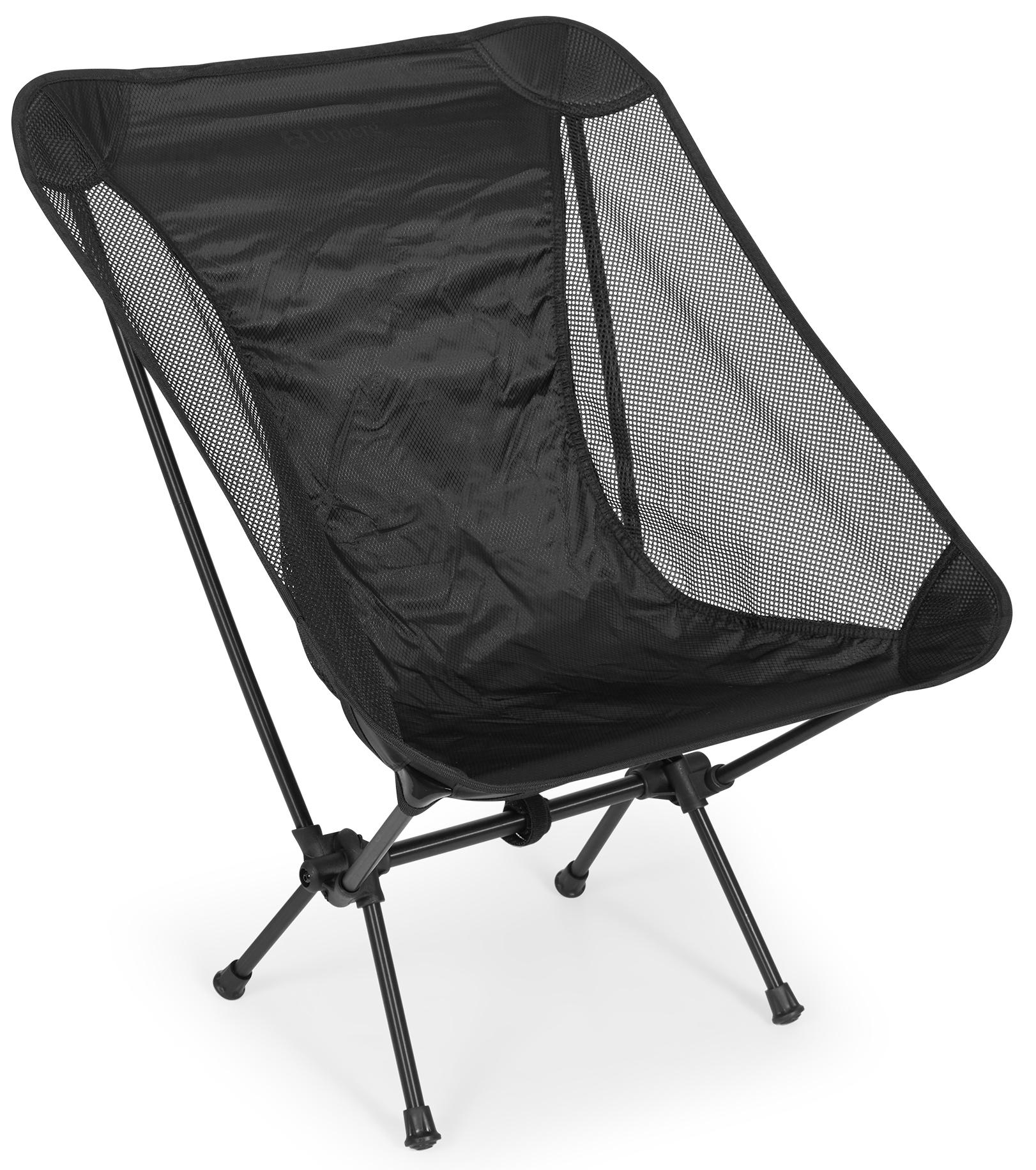 Urberg Wildlight UL Chair i svart – ultralett campingstol med aluminiumsramme
