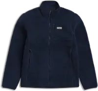 Bergans Men's Lunnan Pile Fleece Jacket i marineblå – varm pilefleece med høy krage