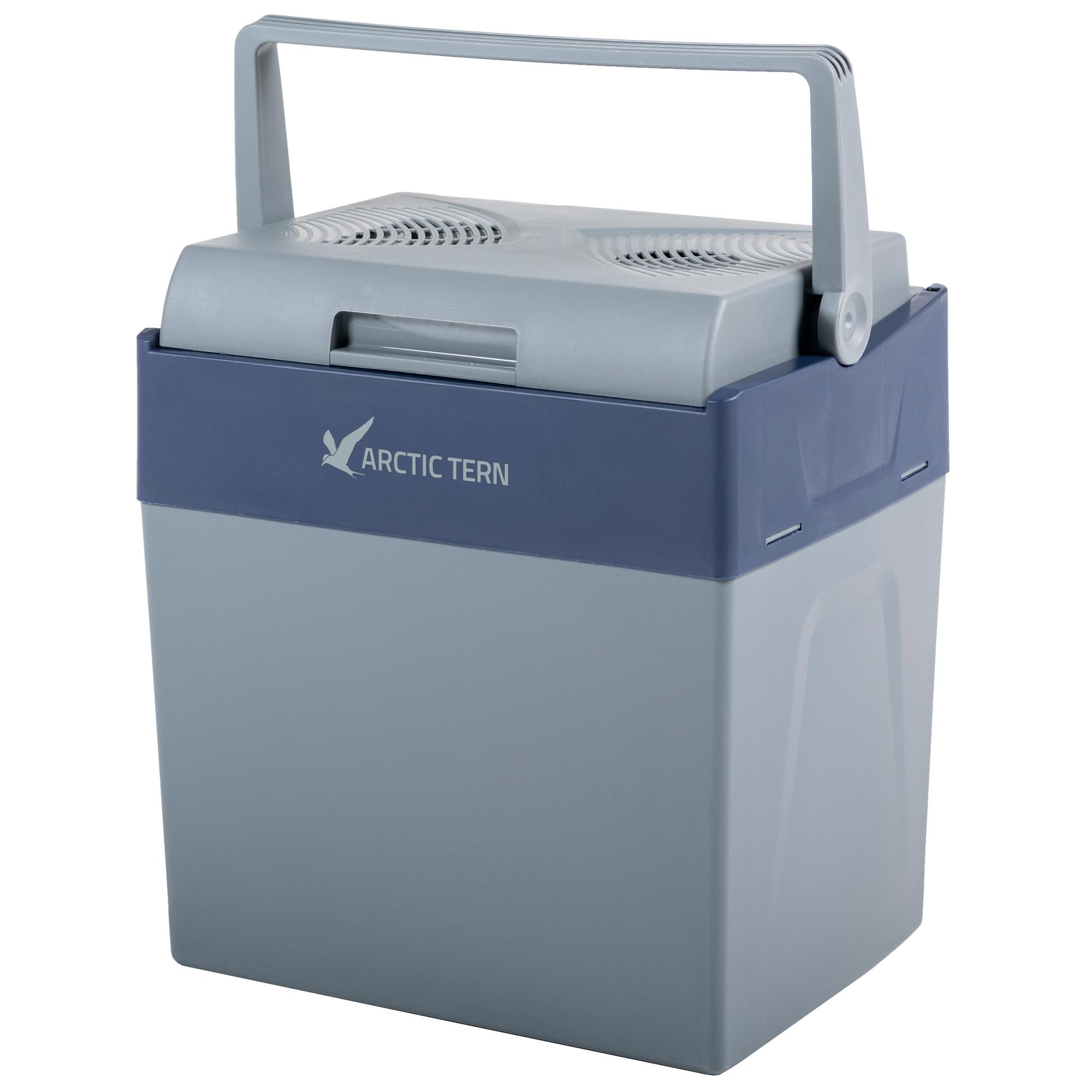 Arctic Tern Electric Cooler Box i grå og blå farge – elektrisk kjøleboks for bil og bobil