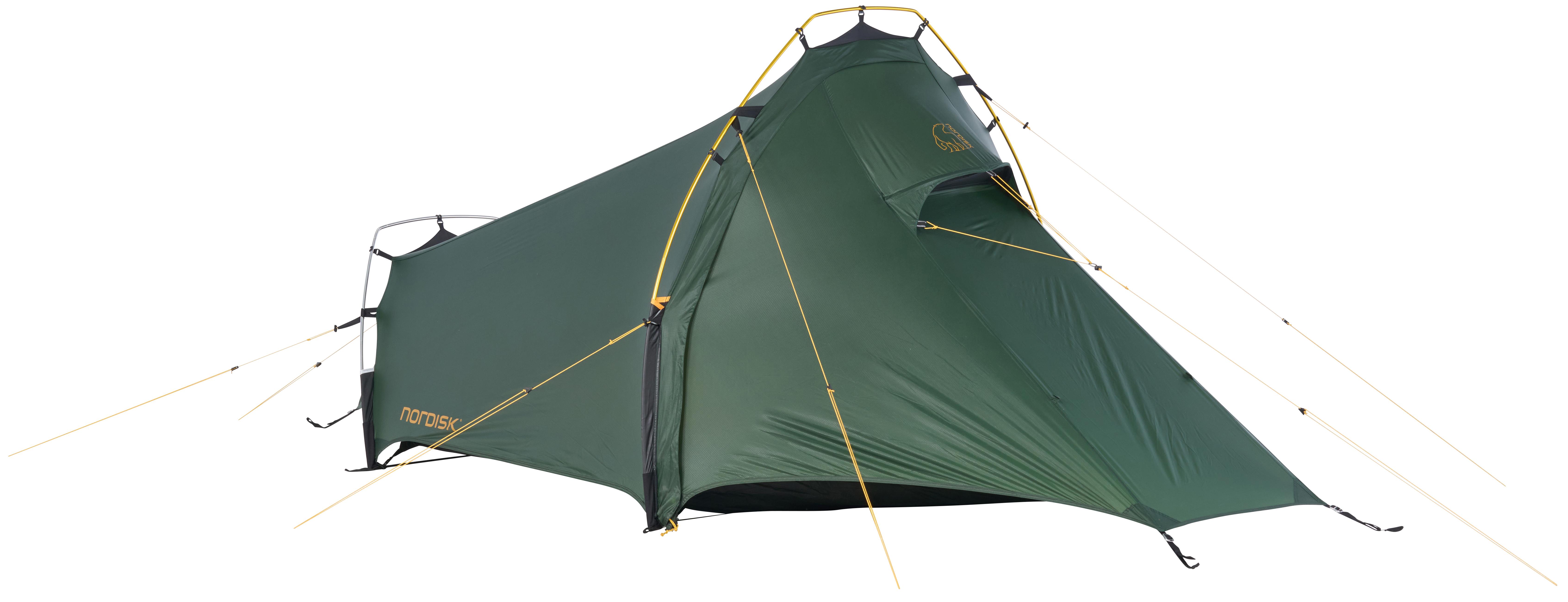 Nordisk Svalbard 1 SI 2.0 Tent Deep Forest enmannstelt i naturen