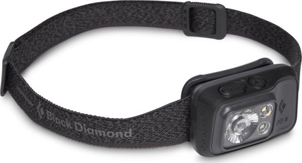 Black Diamond Spot 400-R hodelykt i grafitt – oppladbar turlykt med IP67