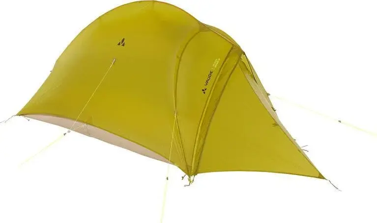 VAUDE Ultralight Hogan 1P i Wild Lime – selvstående ultralett enmannstelt