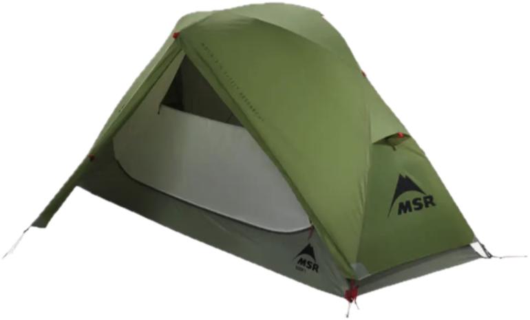 MSR Elixir 1 Tent grønt frittstående enmannstelt med footprint