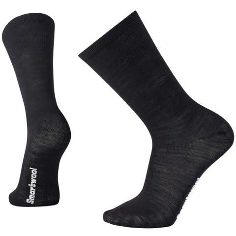 Smartwool Classic Hike Zero Cushion Liner Crew sokker i svart – tynn merinoliner for fjellsko