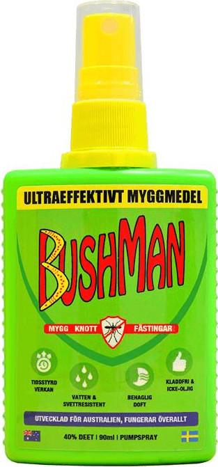 Bushman Mosquito Spray 90 ml – myggspray med 40% DEET og opptil 15 timers beskyttelse
