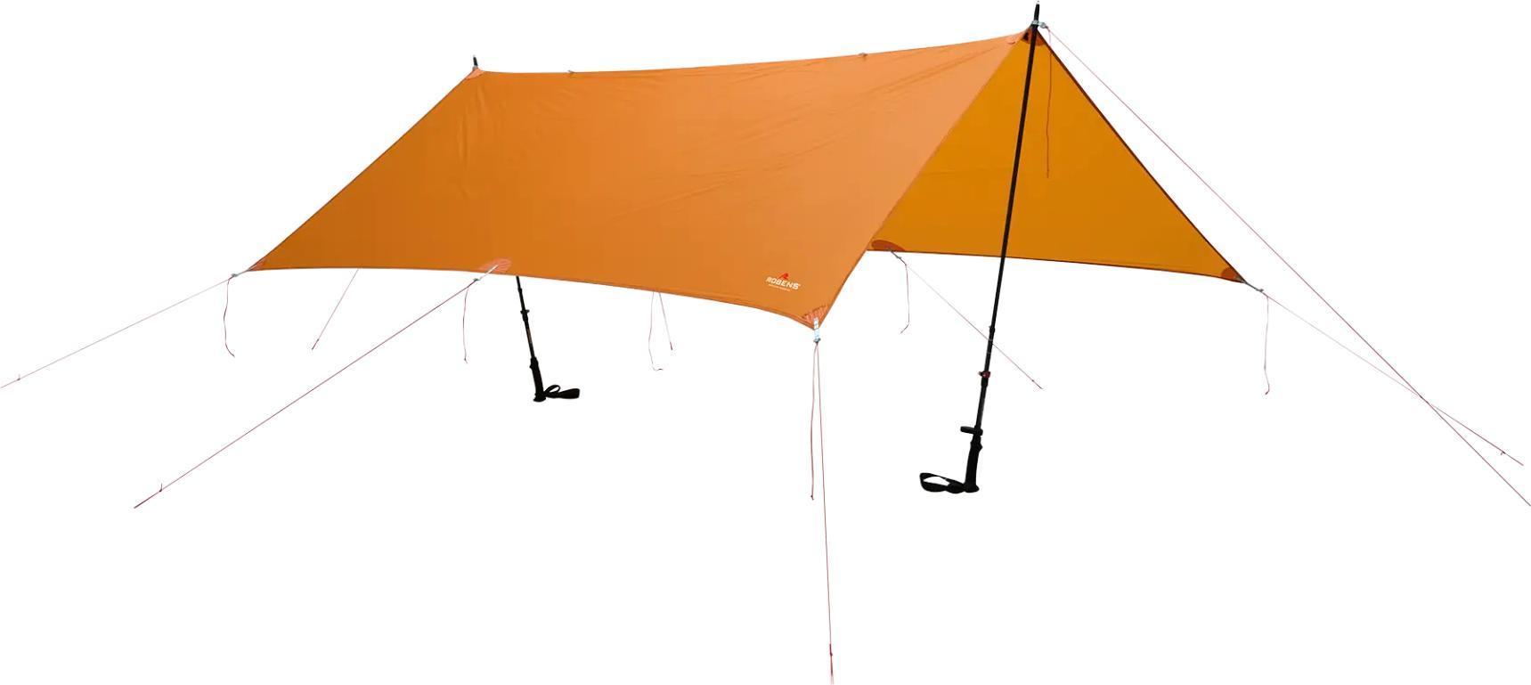 Robens Vestis Solo Tarp UL i oransje – ultralett solo-tarp i ripstop polyester
