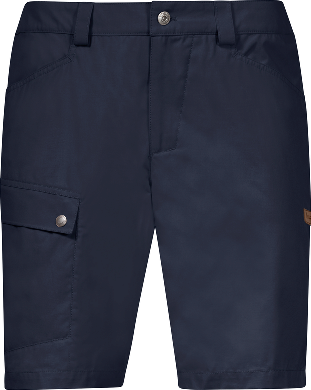 Bergans Nordmarka Leaf Light Shorts i Navy Blue – jeans-inspirert friluftsshorts med resirkulert materiale