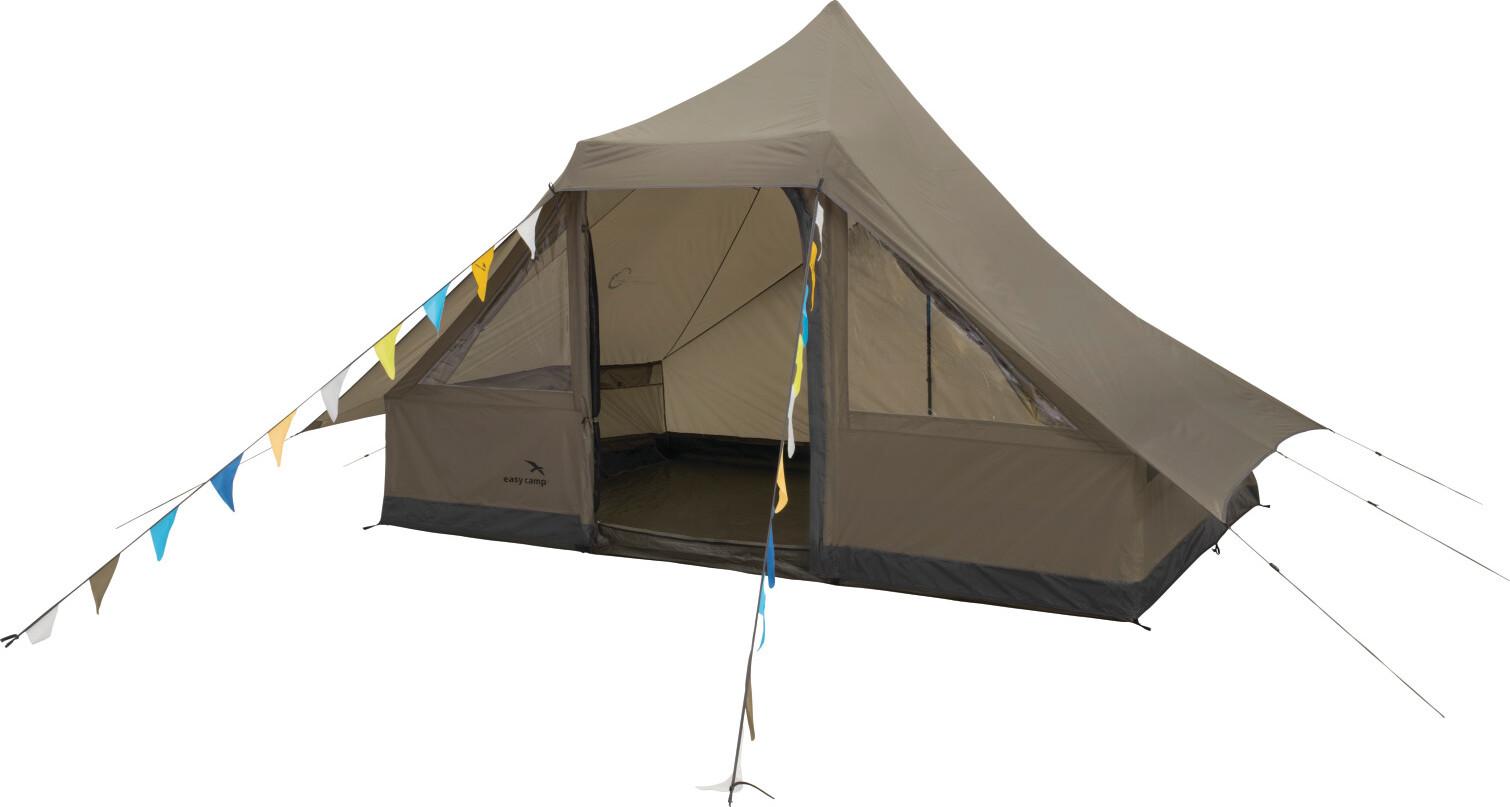 Easy Camp Moonlight Cabin Moonlight Grey – stort kabintelt for familie med ståhøyde og god plassforhold