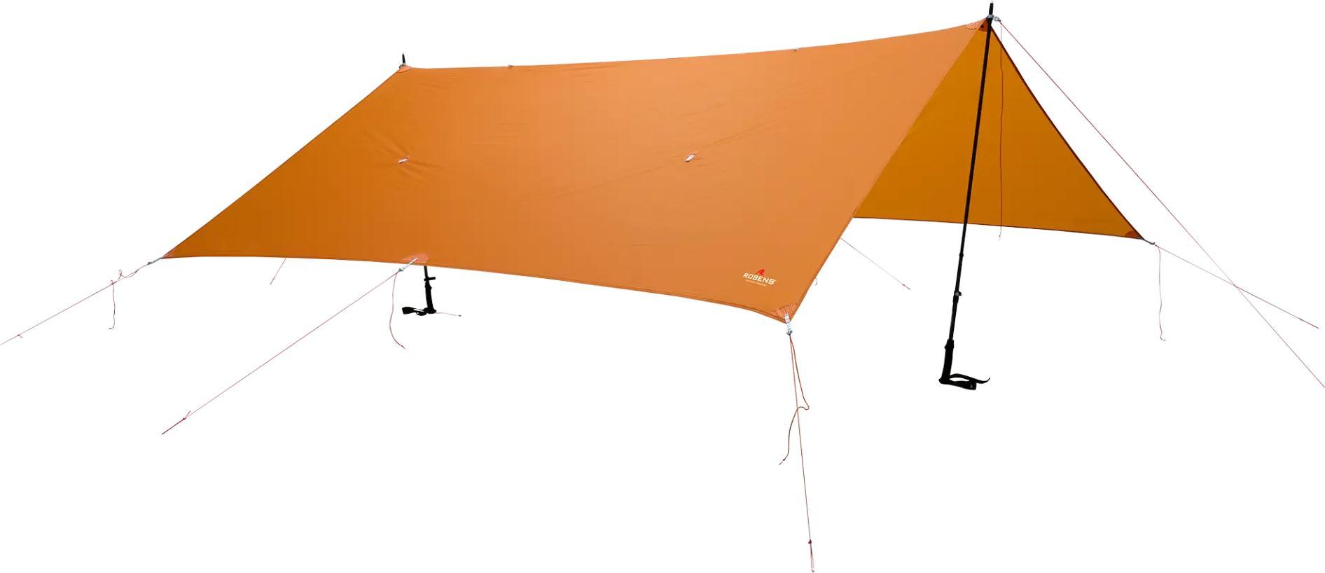 Robens Vestis Duo Tarp UL i oransje – ultralett duo-tarp i ripstop polyester