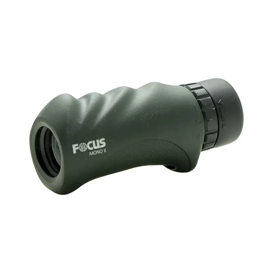 Focus Optics Mono II 8x25 i grønt – kompakt monokikkert for tur og fuglekikking