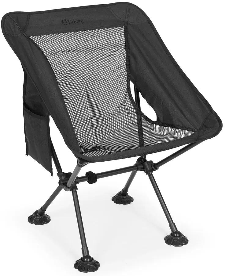 Urberg Wildlight Chair G2 i svart – lett campingstol med 7075-aluminiumsramme