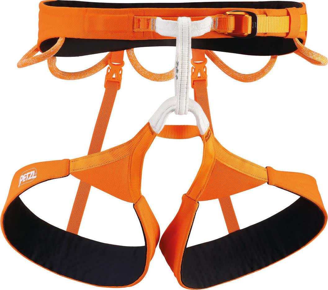 Petzl Hirundos klatresele i oransje farge, lett sportsklatresele