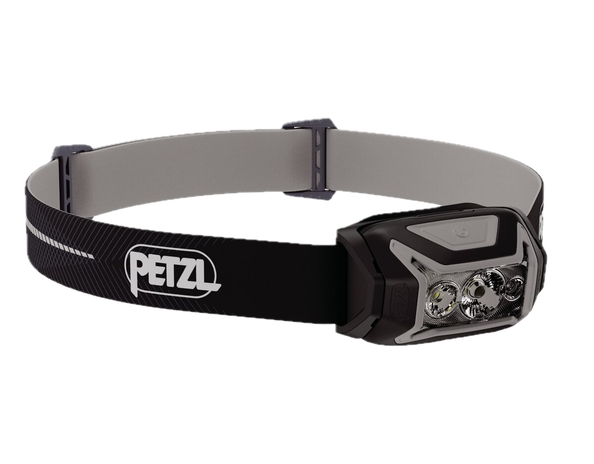 Petzl Actik Core oppladbar hodelykt i svart – 625 lumen for tur og løping