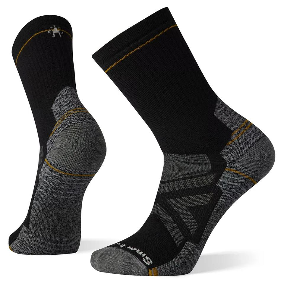 Smartwool Performance Hike Full Cushion Crew sokker i svart – tykk merinoull tursokk for fjellvandring